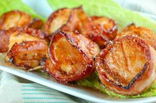 Air Fryer Bacon Wrapped Scallops Air Fryer Bacon Wrapped Scallops