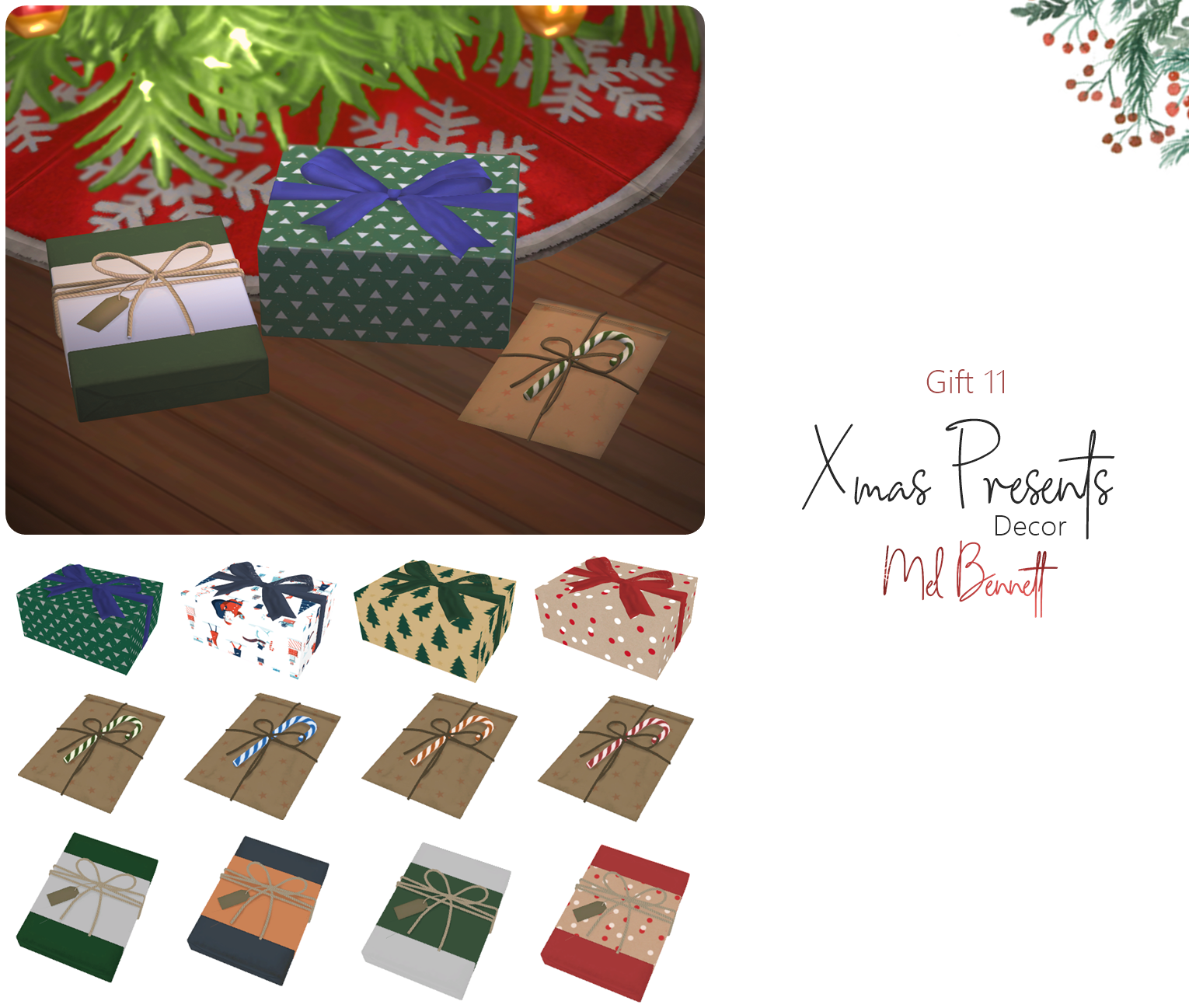 Sims 4 Xmas Presents - Mel Bennett