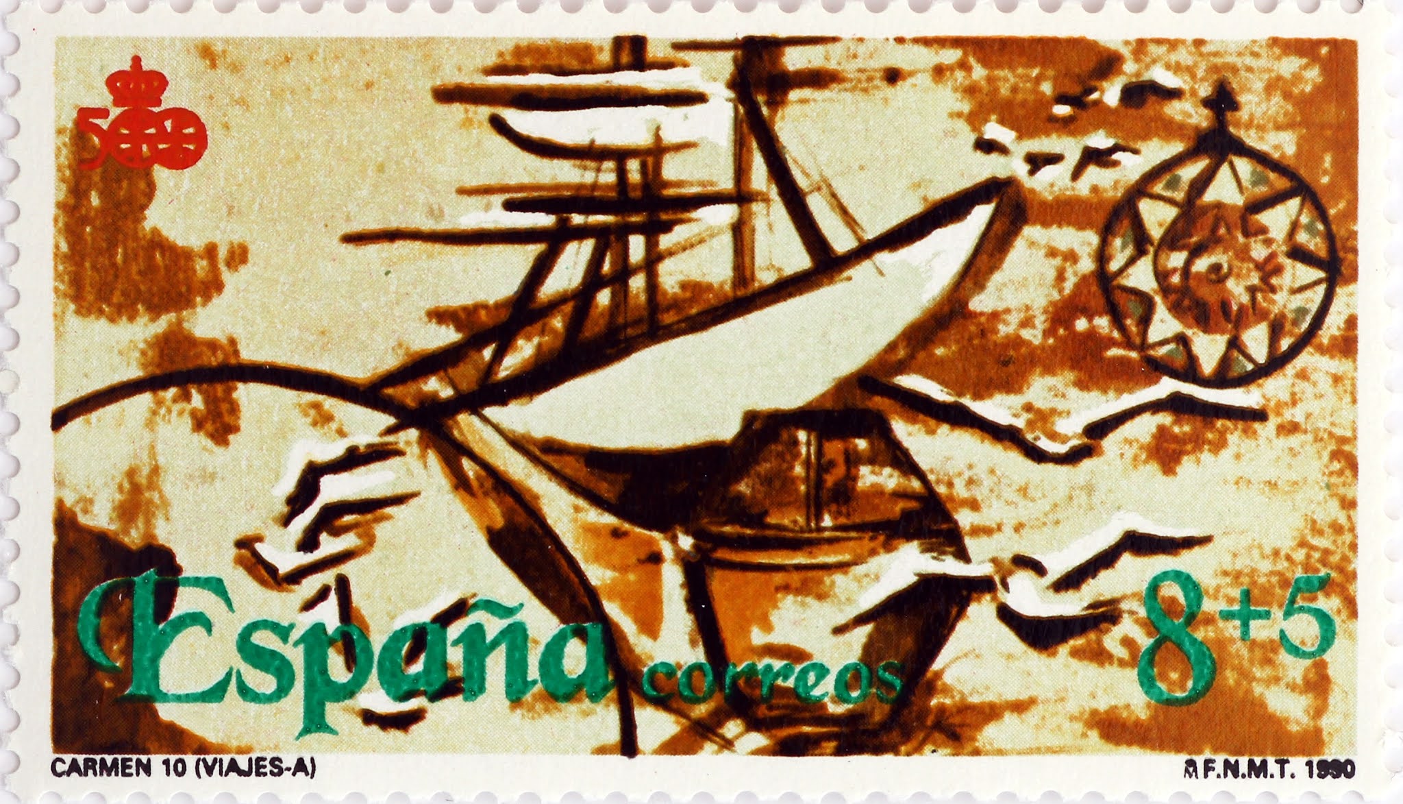 Sellos de Filatelia de España SELLO V CENTENARIO DEL DESCUBRIMIENTO