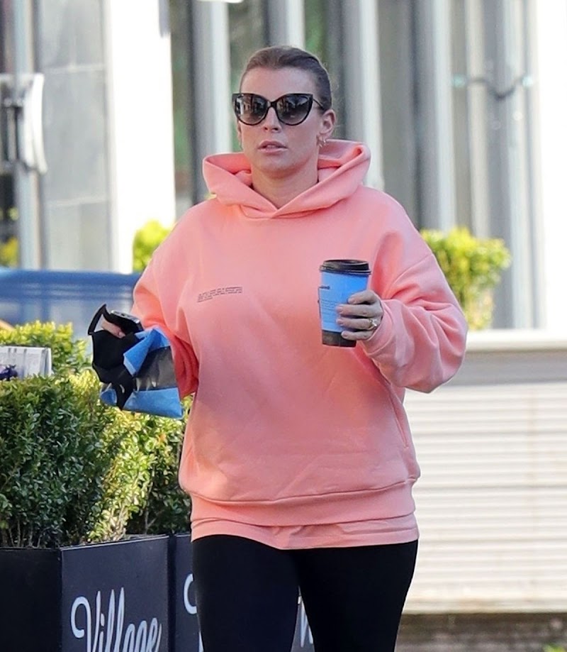 Coleen Rooney Out for Coffee in Alderley Edge 19 Apr-2021