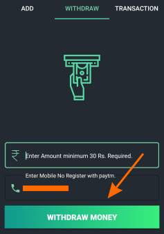 regame paytm withdrawal