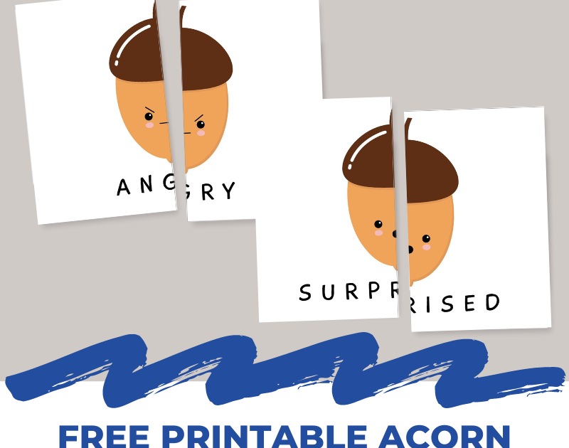 Free Printable Acorn Themed Emotion Puzzles And Next Comes L  free-printable-acorn-themed-emotion-puzzles-and-next-comes-l