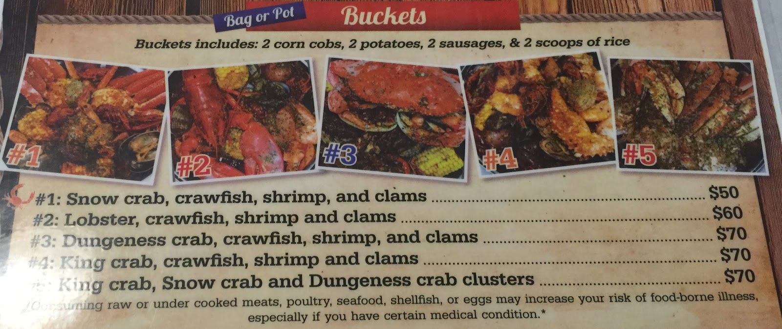 GREAT EATS HAWAII CRAB BUCKET