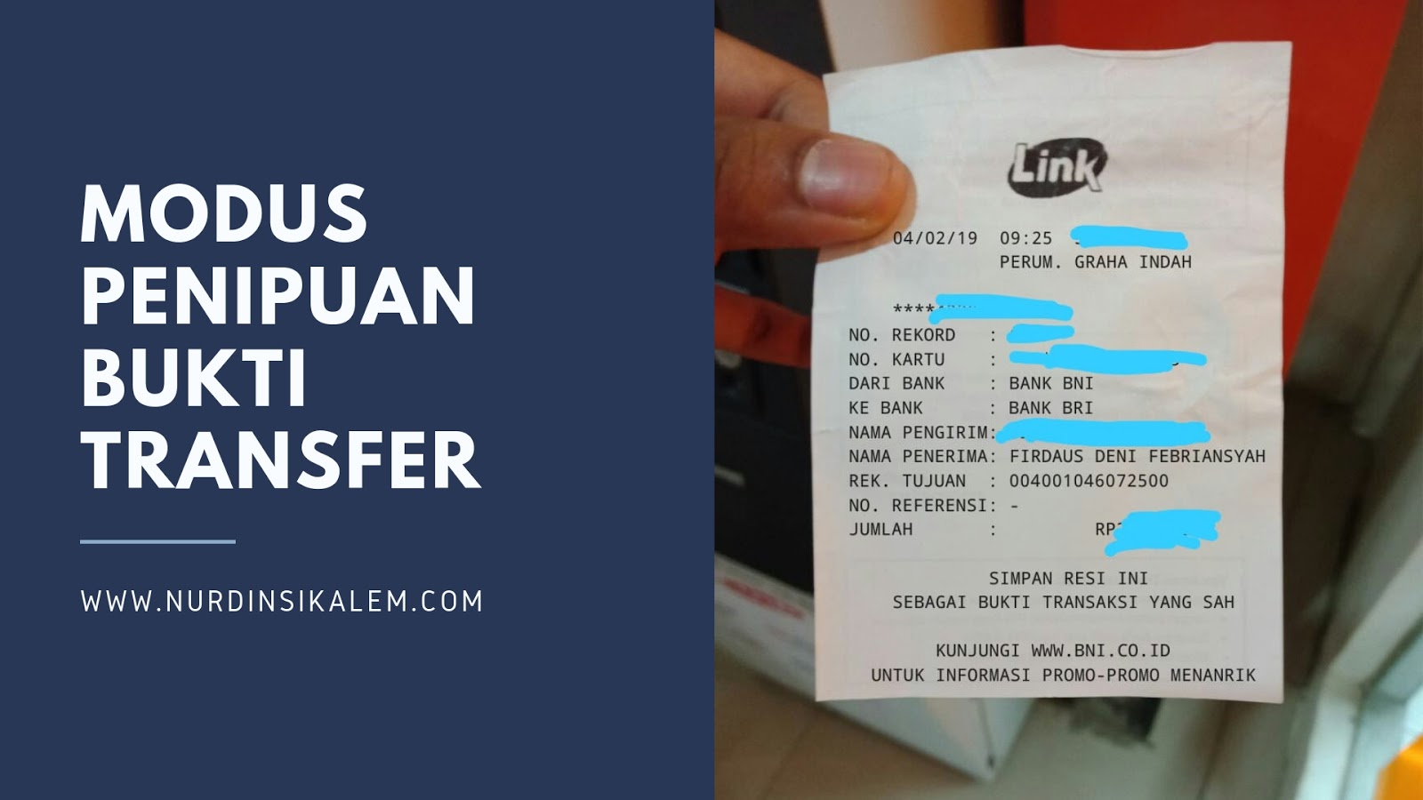 Hati-hati Modus Penipuan Bukti Transfer