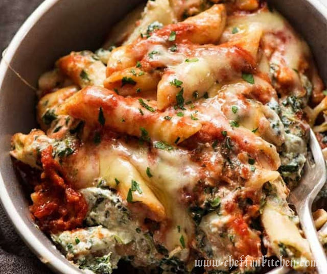 Spinach Ricotta Pasta Bake Spinach Ricotta Pasta Bake