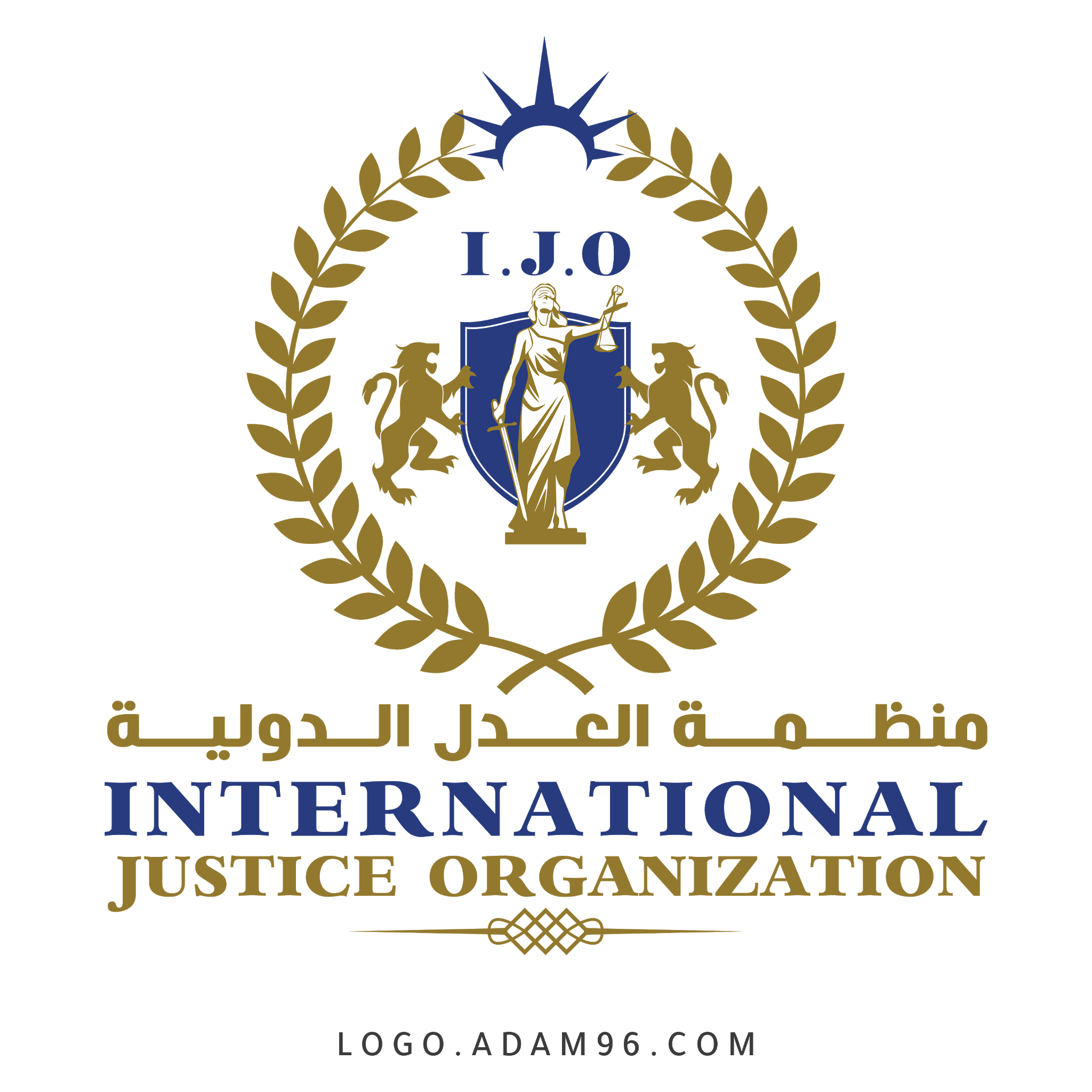 تحميل شعار منظمة العدل الدولية الرسمي لوجو عالي الجودة بصيغة PNG