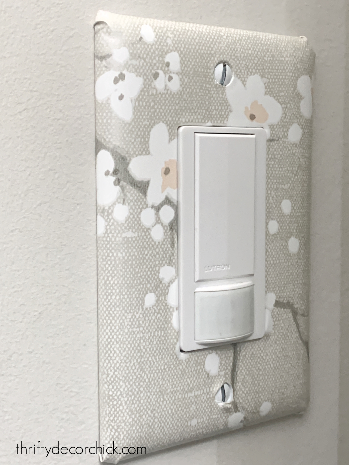 wallpapered switch cover