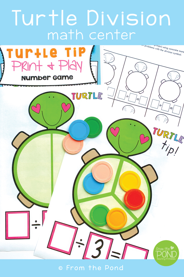 Division Math Center Turtle Tip