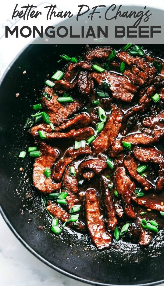 Easy Mongolian Beef has crazy tender beef with a crispy seared edge that gets coated in the most amazing sauce. This is way better than P.F. Changs!