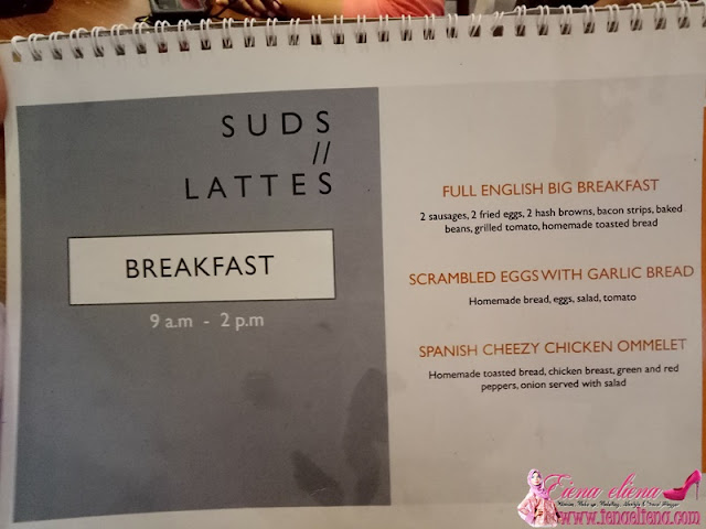 Senarai Menu dan Harga di Suds And Lattes