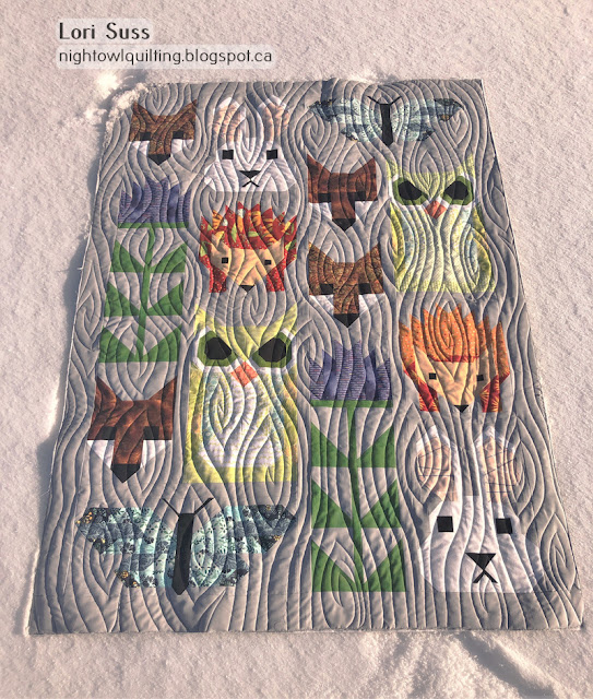Adaptation from Elizabeth Hartman's Fancy Forest quilt pattern