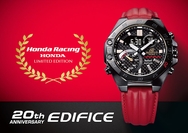Casio Marks 20th Anniversary of EDIFICE Collection with Limited Edition Honda Racing Timepiece