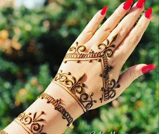 45 Trending Bangle mehndi designs for hands || Kangan mehndi designs ...
