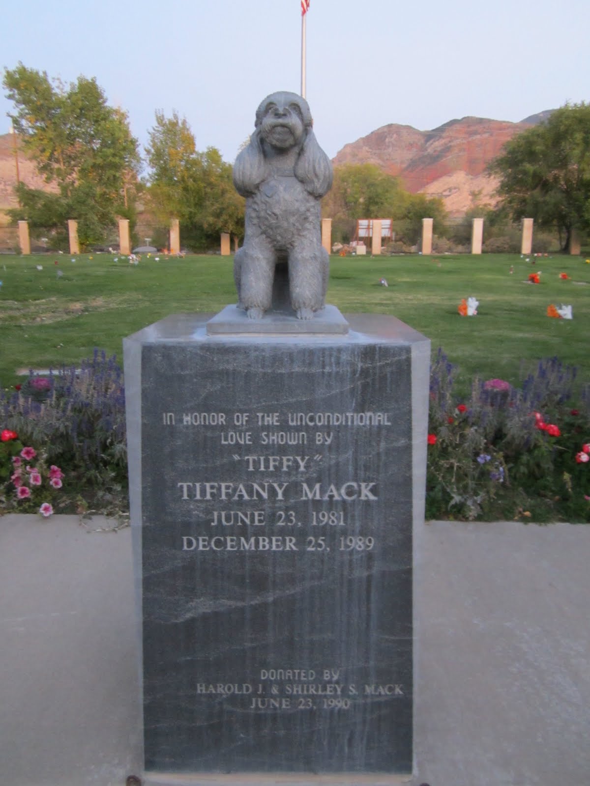 Our Beck Treks Local Pet Cemetery?