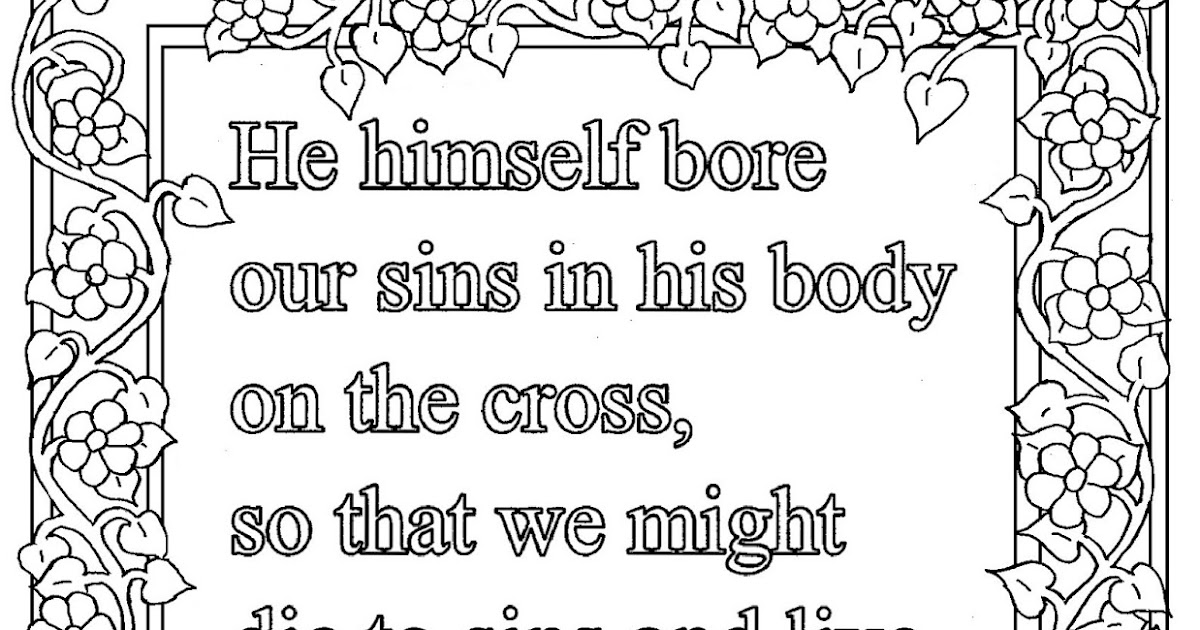 New 1 Peter Coloring Pages 