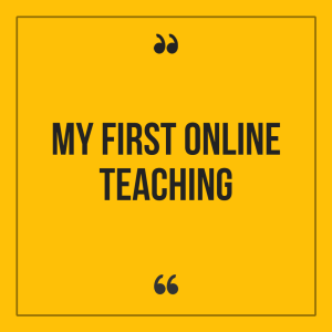 My First Online Teaching - Fajar Zikri Utama