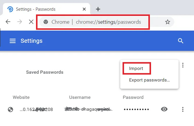 Google Chrome Password Management Option Google Chrome Password Management Option