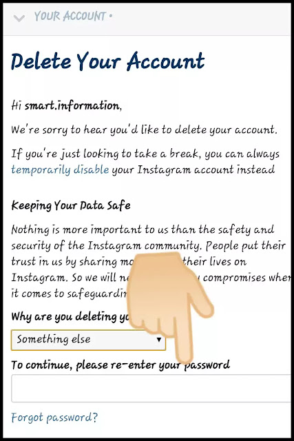 Delete-instagram-account