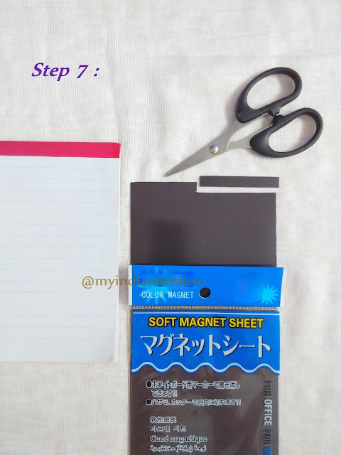 DIY Magnetic Notepad Tutorial - Step 7 DIY Magnetic Notepad Tutorial - Step 7