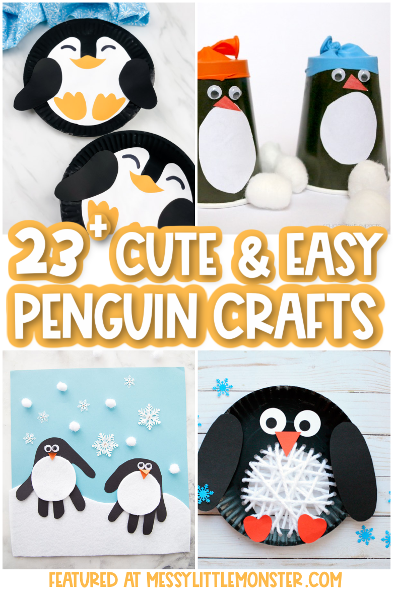 Adorable Penguin Crafts for Kids - Messy Little Monster
