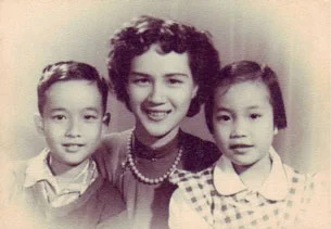 Ca sĩ Minh Trang và 2 con