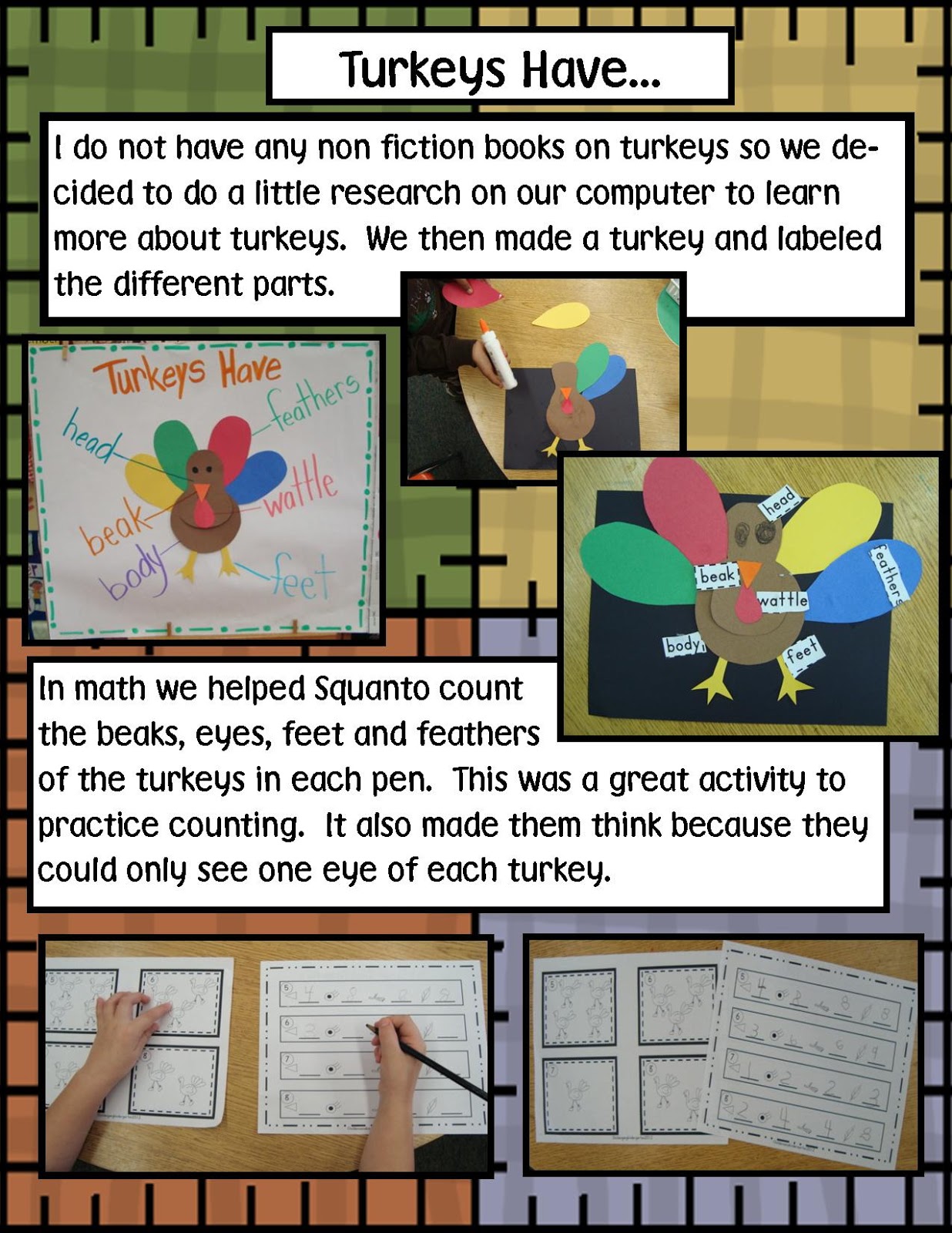 Golden Gang Kindergarten: Turkeys Have. . . Freebies!