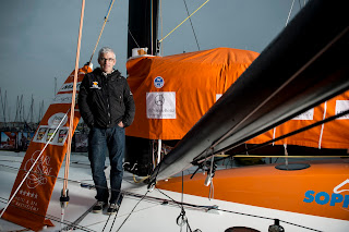 Vincent Riou (PRB), le vainqueur du Vendée Globe 2004-05.