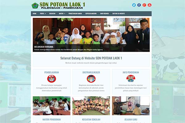 website resmi SDN Potoan Laok 1 Palengaan