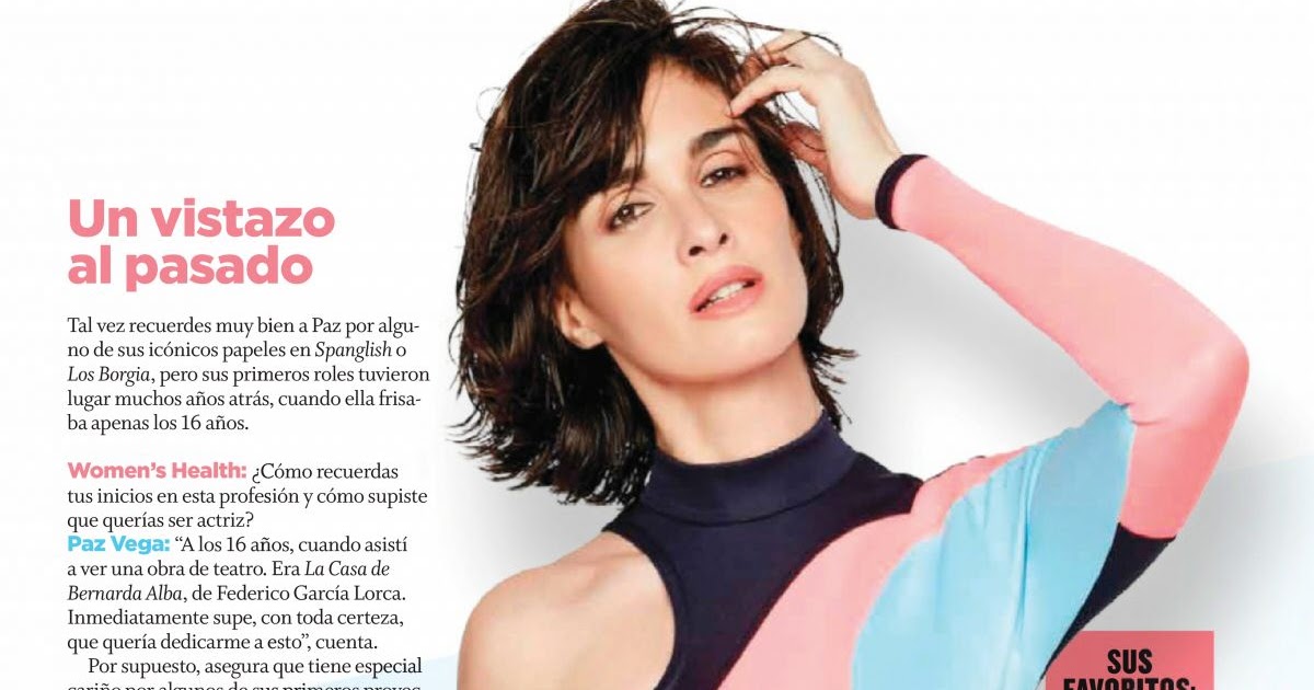 Paz Vega Clicked For Women’s Health Magazine, Mexico October 2019