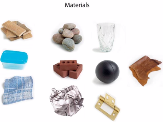 Different materials