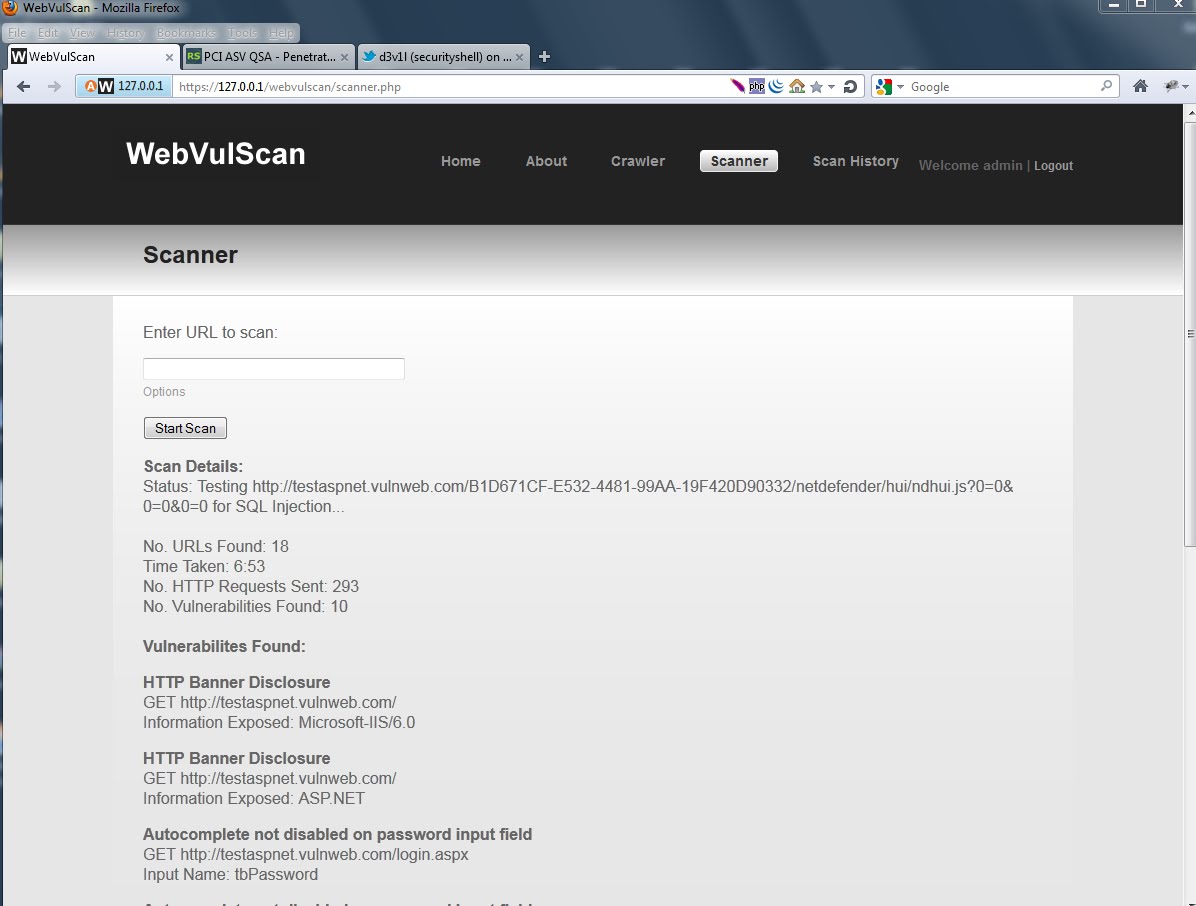 webvulscan