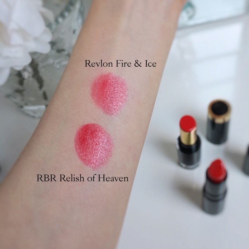 Revlon Glass Shine Lipstick Fire & Ice swatch