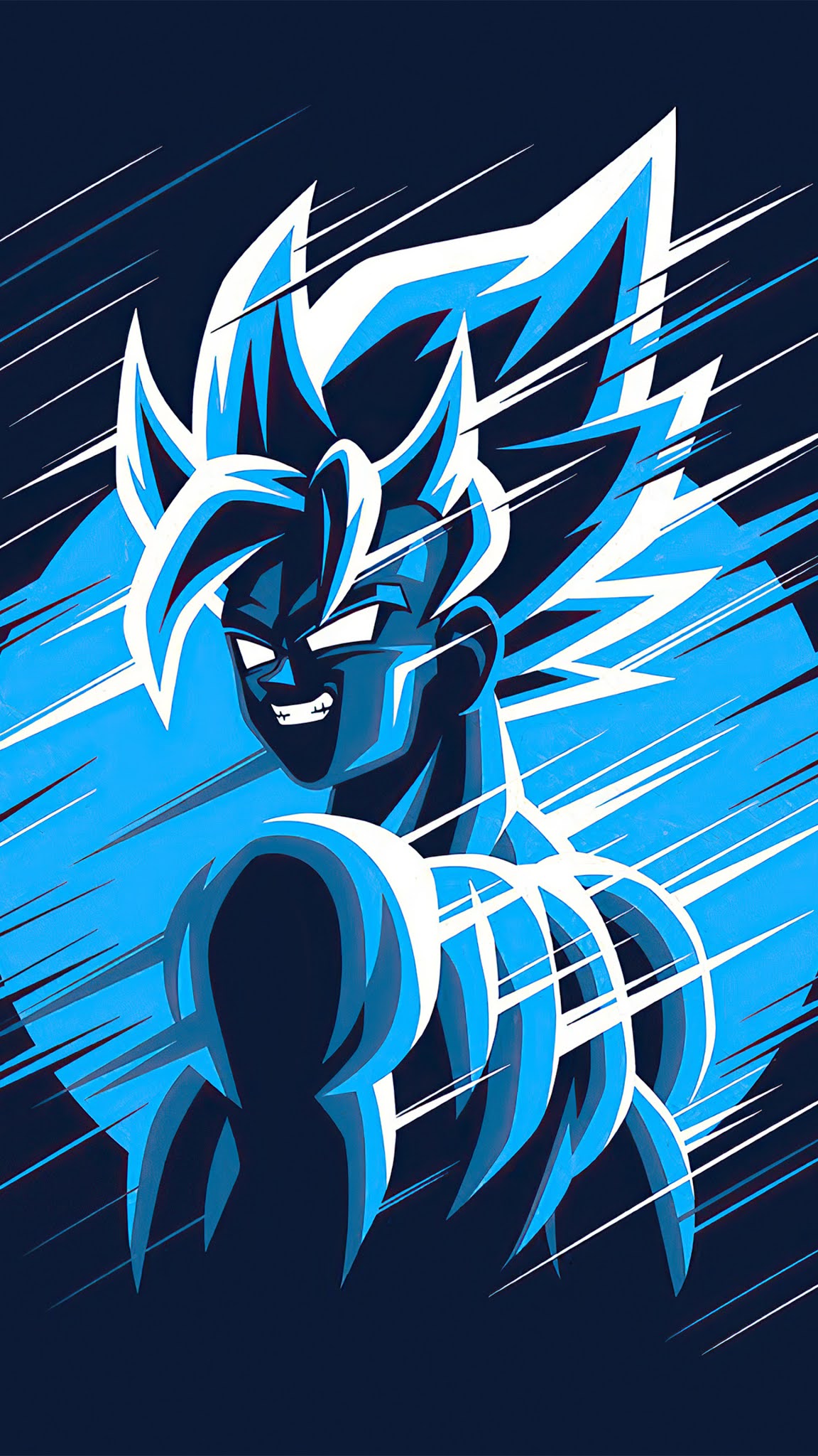 dragon ball z goku blue moon 4k mobile wallpaper - HD Mobile Walls