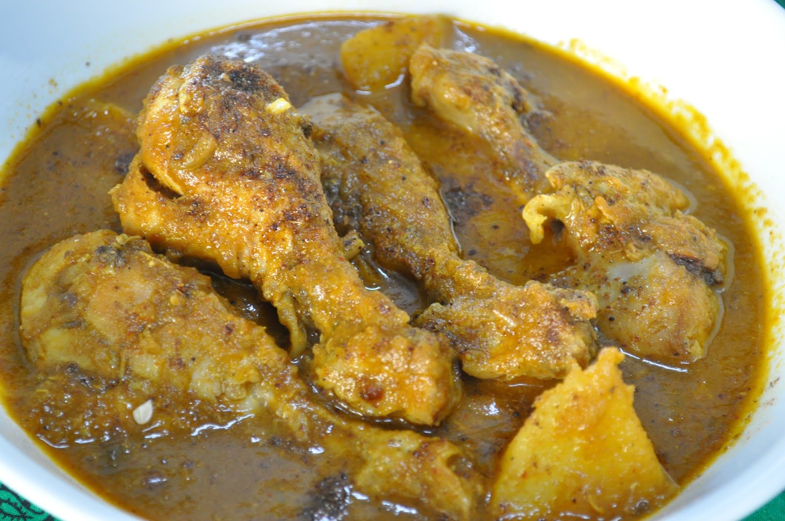 Rinki's Kitchen: Chicken Drumstick Curry with chutney