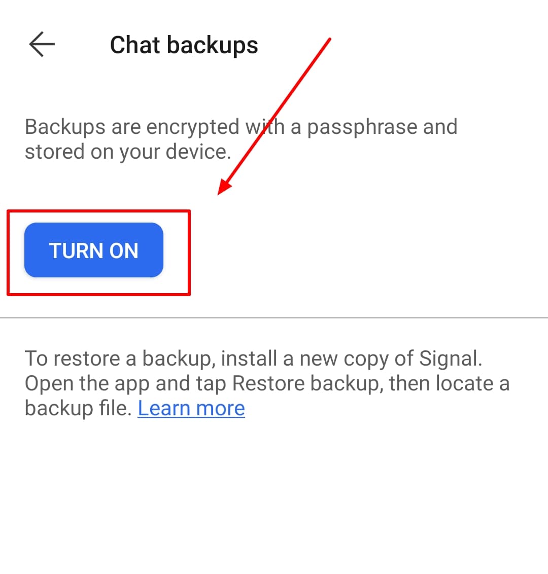 How to backup Signal messages?