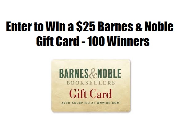 Buy barnes & noble gift cards and egift cards Free $25 Barnes & Noble Gift Card Giveaway - 100 Winners. 1 Entry Per Person - HEAVENLY STEALS