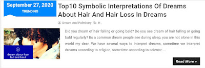 Dream of hair loss