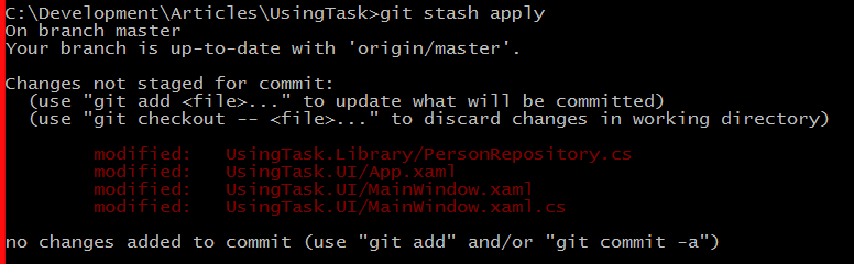 git stash files git stash files