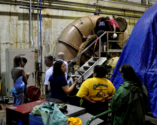 CNC on the River Tour of Falls Dam