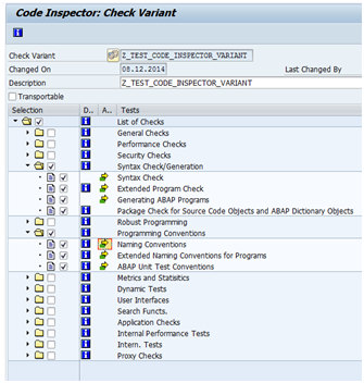 nesli's page: ABAP Test Cockpit – Create Code Inspector Variant