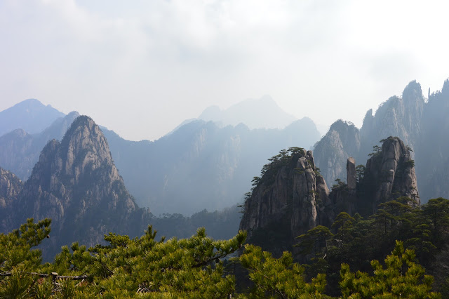 Les montagnes jaunes à Huangshan