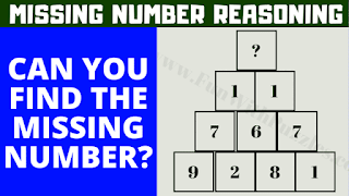 In these Tricky Maths Puzzles, your challenge is to find the value of the missing number in pyramid