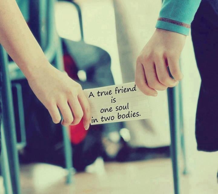 Decent Image Scraps: A true friend is one soul in two bodies