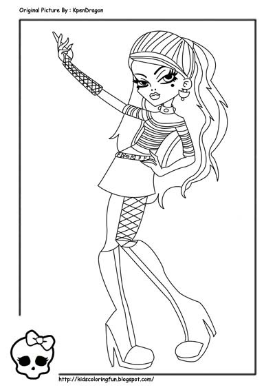 Monster High Operetta | Learn To Coloring