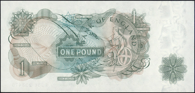 Great Britain One Pound Note 1970