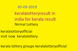 kerala lottery today result chart