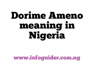Meaning of Dorime