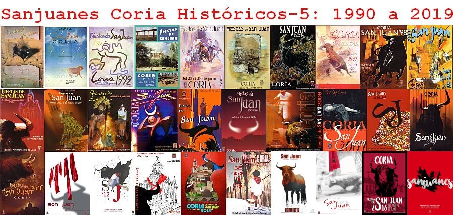 Sanjuanes de Coria históricos 1990-2019