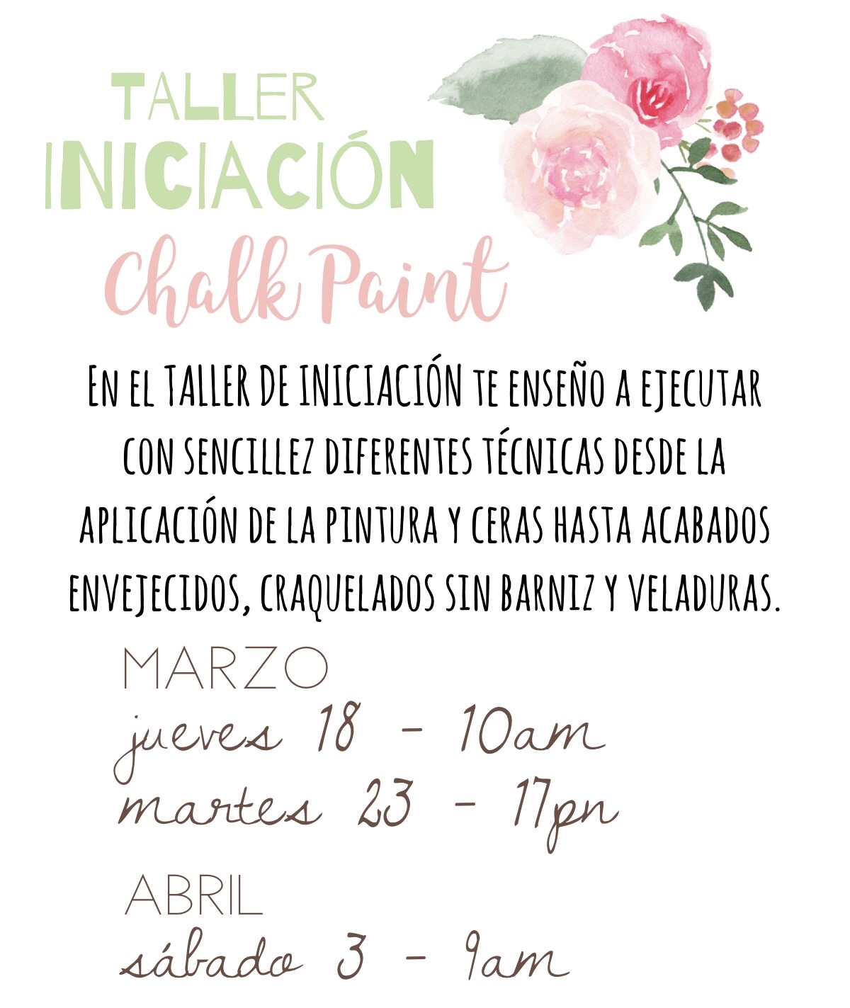 Talleres Chalk Paint Zaragoza