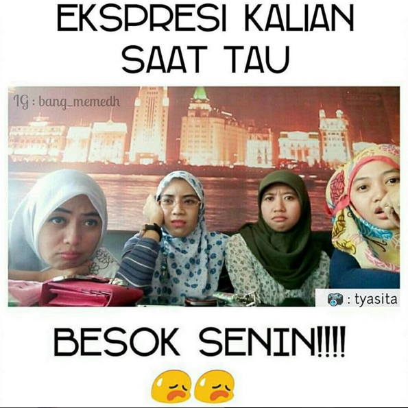 24 Meme Besok Hari Senin Gambar Lucu Terbaru